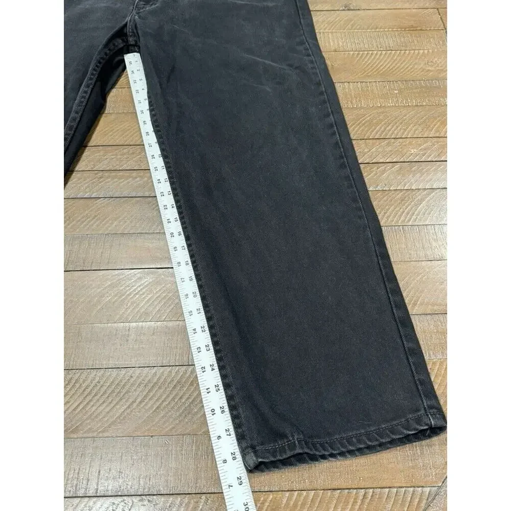 LEVI STRAUSS 550 Waterless Jeans Men 44x30 Straight Leg Black Denim